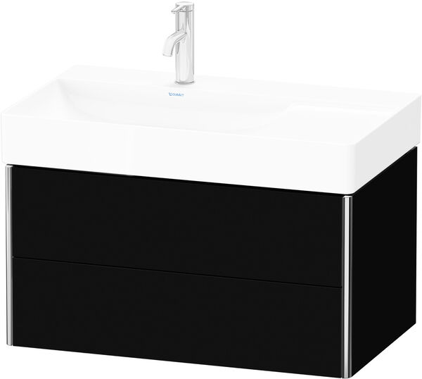 Meuble sous-lavabo Duravit XSquare Noir brillant image number 0