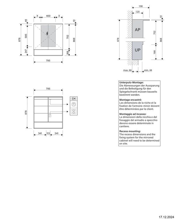Spiegelschrank Alterna ola LED plus weiss Lichtfarbe stufenlos verstellbar 2000-6500 K image number 1