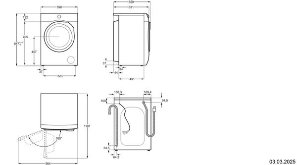 Waschautomat Electrolux WA GL6 E 500 weiss image number 1