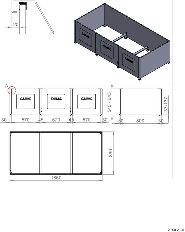 Badewannentr&auml;ger Gabag Compact C 500 image number 1