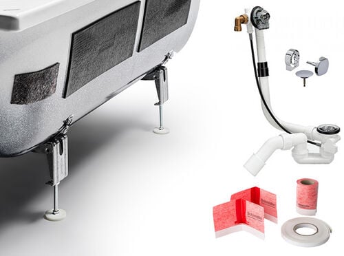 Badewannen Montageset Schmidlin Swiss Line Duo