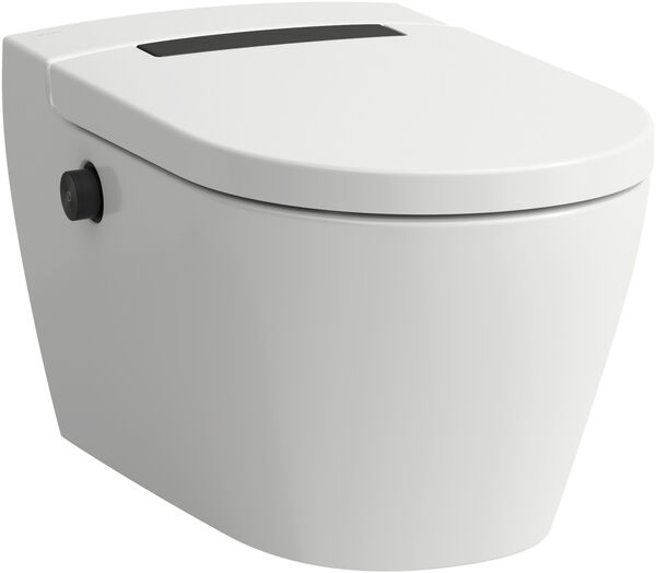 WCdouche Laufen Cleanet Auria plus Blanc Cleaneffekt Contr&ocirc;leur noir titane mat image number 0