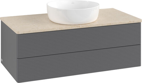 Waschtischmöbel Villeroy & Boch Antao anthrazit matt