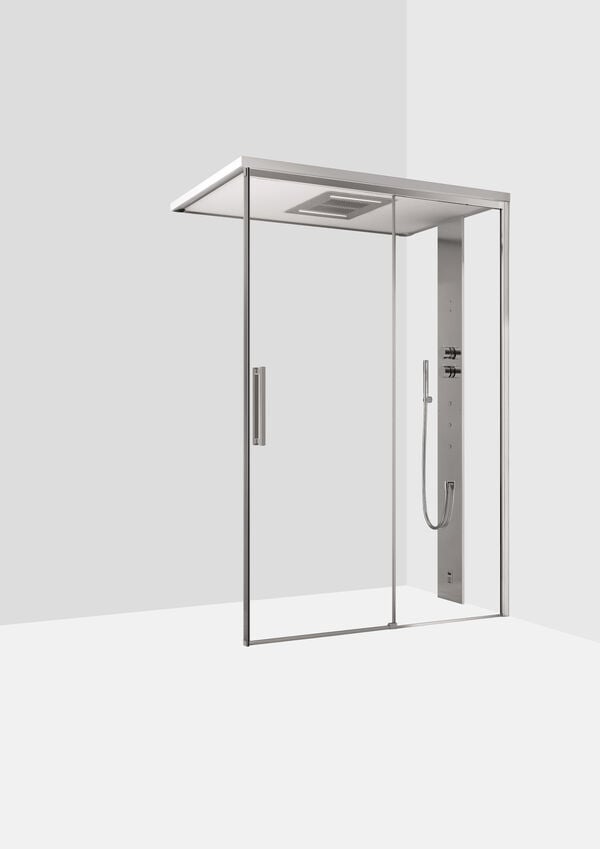 Doccia a vapore Ronal Mimesi-S, 1401 - 1600 x 700 - 1000 mm, cerniera a destra, apertura porta image number 0