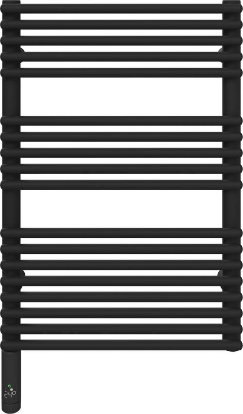 Radiateur de bain Alterna pali Noir mat résistance électrique à gauche