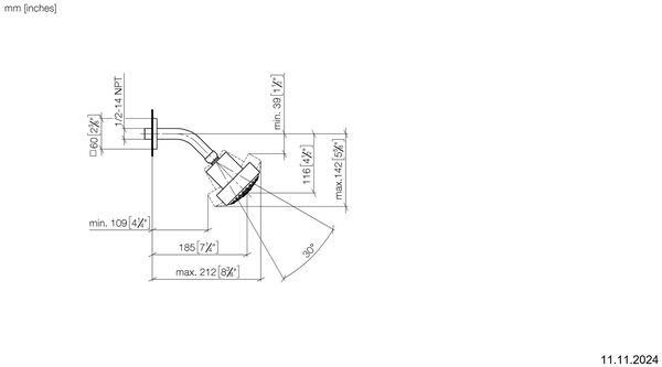 Pomme de douche &agrave; rotule Dornbracht &frac12;" Chrom&eacute; image number 2