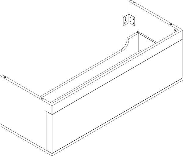 Waschtischmöbel Alterna logica plus, Breite 121,4 cm Höhe 40,2 cm Tiefe 48,2 cm image number 0