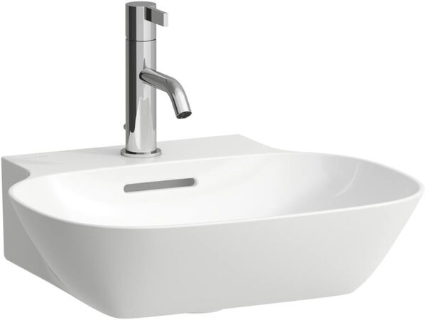 Lavamani Ino, con foro per rubinetteria, 45 x 41 cm, con troppopieno image number 0