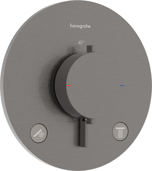 Syst&egrave;me de douche Hansgrohe Ecostat Comfort S Brushed black chrome image number 0
