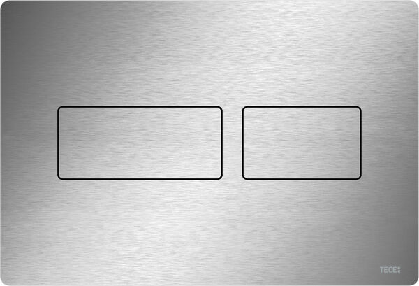 Plaque de d&eacute;clenchement Tece Solid Acier inoxydable bross&eacute; image number 0