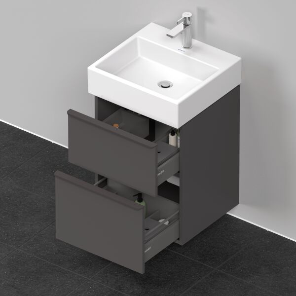 Meuble sous-lavabo Duravit D-Neo Graphite mat image number 3