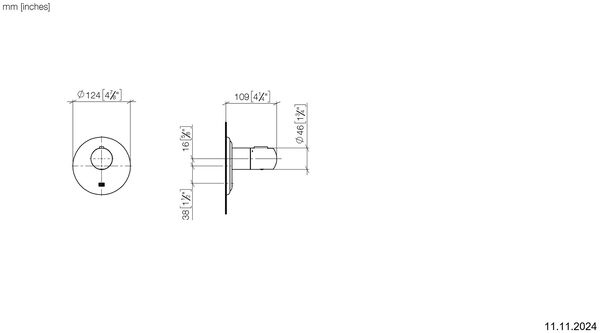Thermostat-Endmontageset Dornbracht Madison X-Tool ¾" messing image number 1