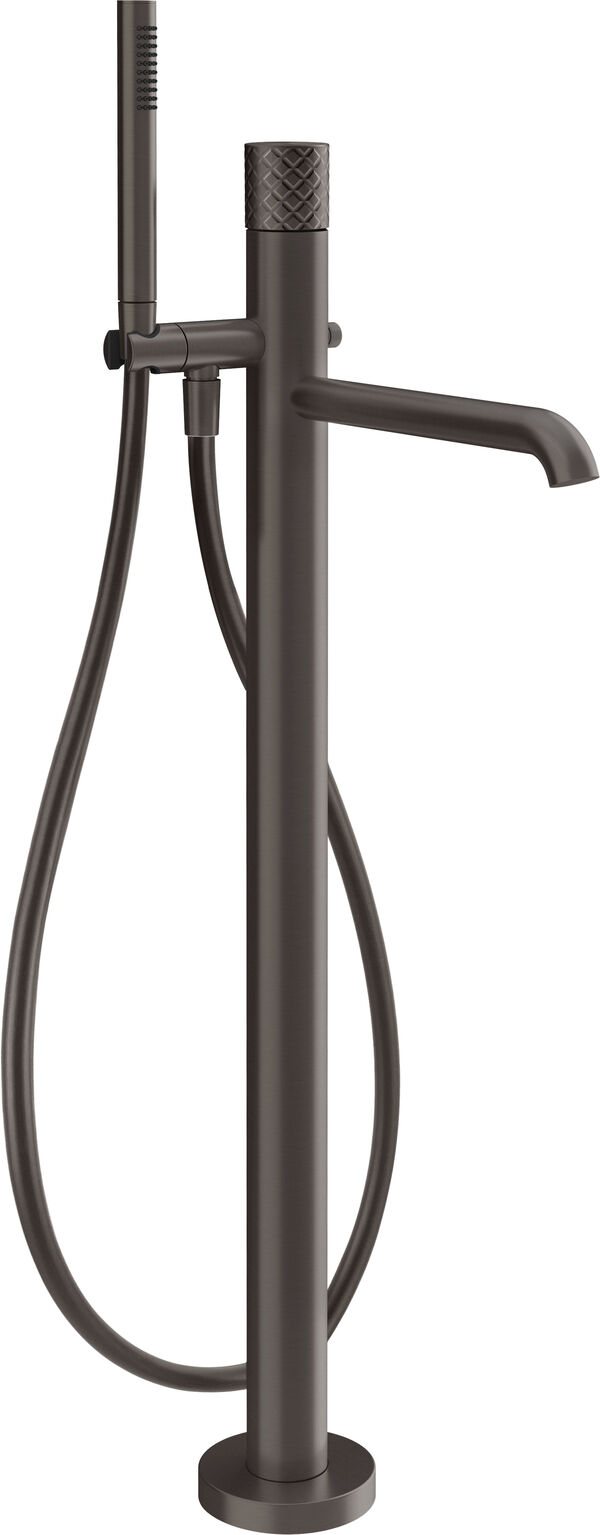 Bademischer Gessi Habito-Standmodell Black metal brushed intreccio image number 0