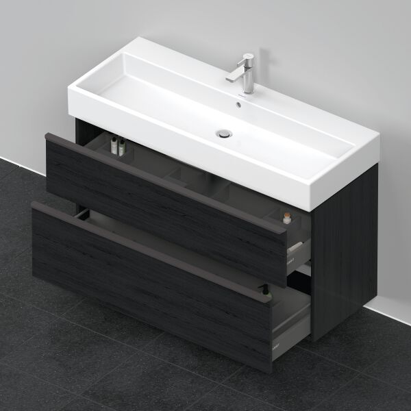 Armadio sottolavabo Duravit D-Neo Rovere nero image number 3