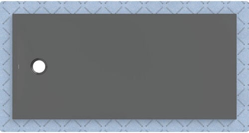 Superficie doccia Geberit CleanFloor30 170 x 80 cm Grafite opaco