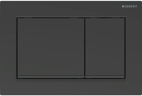 Betätigungsplatte Geberit Omega20 square schwarz matt image number 0