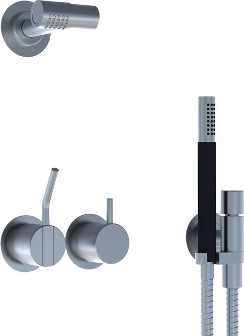 Duschenmischer-Endmontageset Vola Schwarz matt Duschenmischer-Endmontageset Vola Schwarz matt