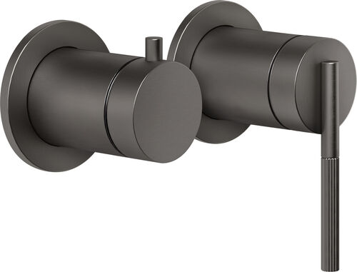 M&eacute;langeur de bain / douche-set de montage final Gessi Ingranaggio Black metal brushed