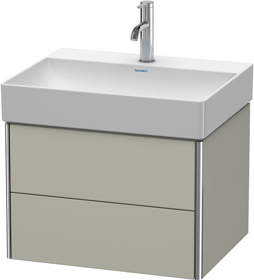 Meuble sous-lavabo Duravit XSquare Taupe satin&eacute; mat