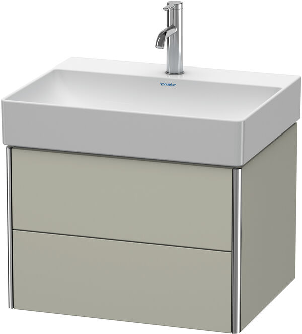 Meuble sous-lavabo Duravit XSquare Taupe satin&eacute; mat image number 0