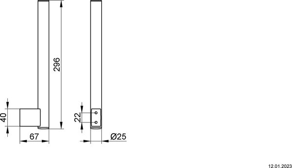 Reserverollenhalter Keuco Plan verchromt image number 1