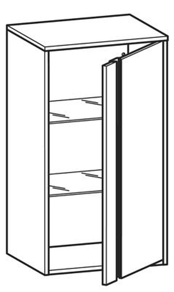 Armoire lat&eacute;rale midi Ketho Graphite mat image number 0