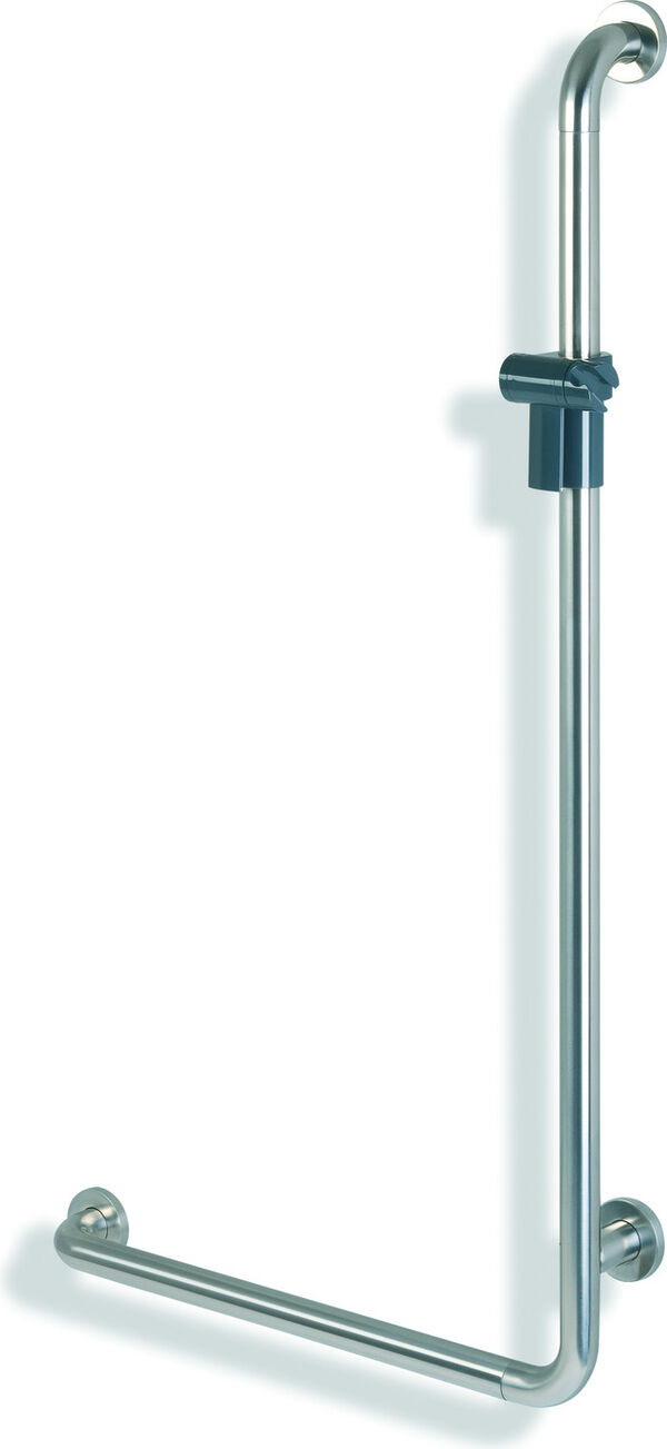Winkelgriff Hewi 805 Duschengleitstange 110 x 60 cm, D. 33 mm, rechts Gleitgelenkhalter Polyamid image number 0