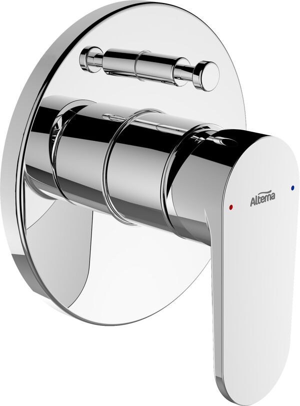 Bademischer-Endmontageset Alterna architect verchromt image number 0
