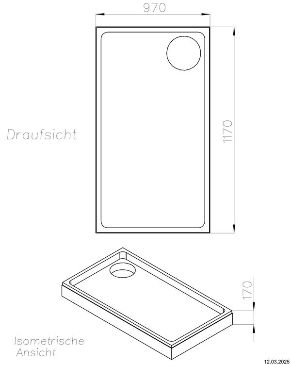 Support de receveur de douche Schedel image number 1