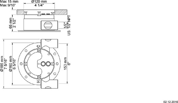Einbaukörper Vola FS2UP image number 1