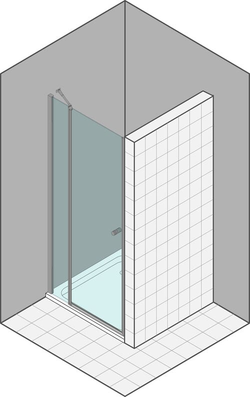 Pendeltüre Duka Multi-S 4000 new silbereloxiert Echtglas klar ProCare