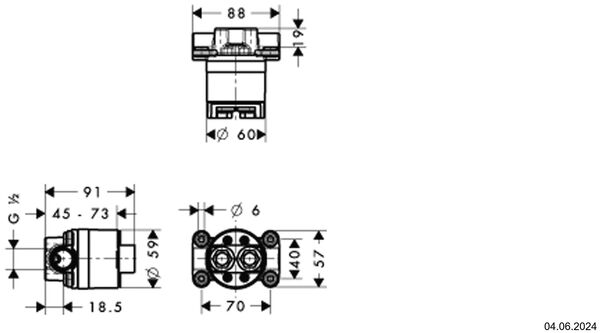 Corps à encastrer Axor Starck image number 1