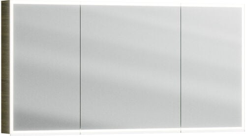 Armoire de toilette Alterna luuna LED plus Ch&ecirc;ne graphite Couleur de lumi&egrave;re r&eacute;glable en continu 2700-6500 K