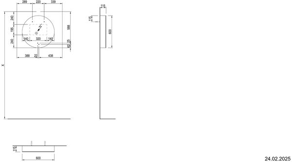 Spiegelschrank Alterna yuwia LED Lackiert creme Lichtfarbe stufenlos verstellbar 2700-6500 K image number 4