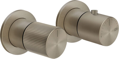 Miscelatore doccia-set di montaggio finale Gessi Habito Finox Rigato