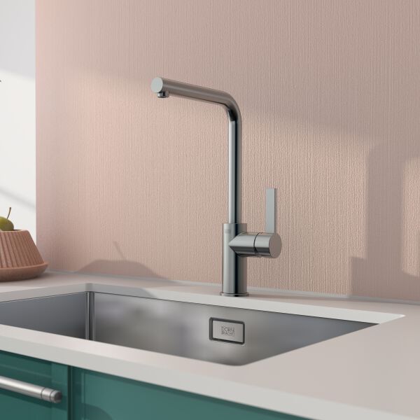 Miscelatore monocomando per lavello Dornbracht Piur Nero opaco image number 1