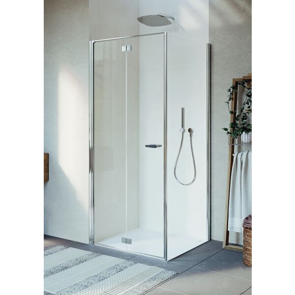 Falt-Pendeltüre Duka Multi-S 4000 new, Bodenmontage silbereloxiert Echtglas klar ProCare image number 1