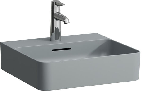Handwaschbecken Laufen Val 45 x 42 cm Graphit matt image number 0