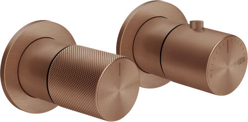 Duschenmischer Endmontageset Gessi Habito Copper brushed diamantato