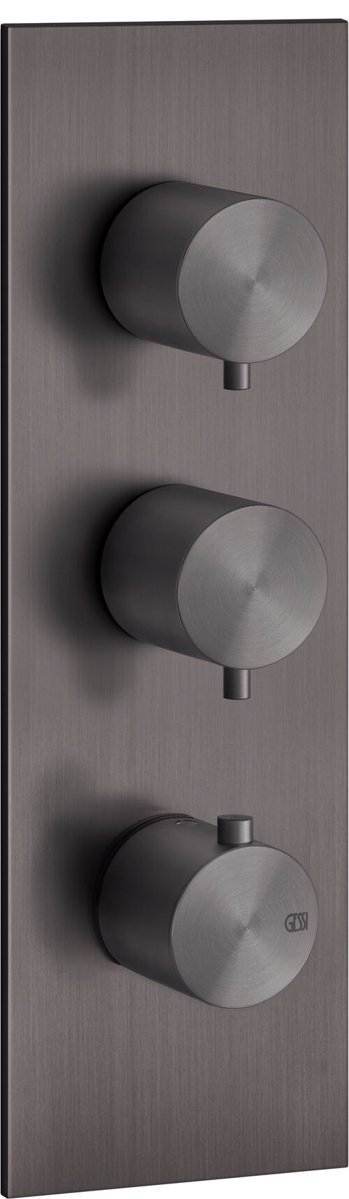 Bade- und Duschenmischer Endmontageset Gessi 316 Black metal brushed