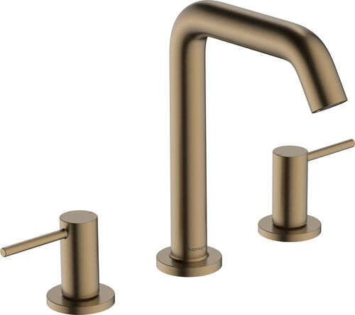 Dreilochbatterie Hansgrohe Tecturis S Brushed bronze