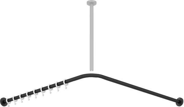 Tringle pour rideau de douche form Hewi 900 Noir mat image number 0