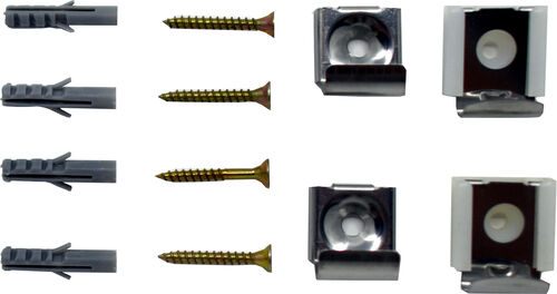 Spiegelklammern Büchlerglas Verchromt