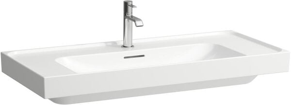 Lavabo Laufen Meda 100 x 46 cm, con troppopieno con 3 fori per rubinetteria image number 0