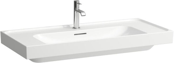 Lavabo Laufen Meda 100 x 46 cm, con troppopieno con 3 fori per rubinetteria image number 0