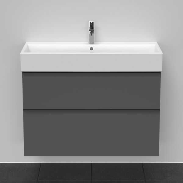 Armadio sottolavabo Duravit D-Neo Grafite opaco image number 2