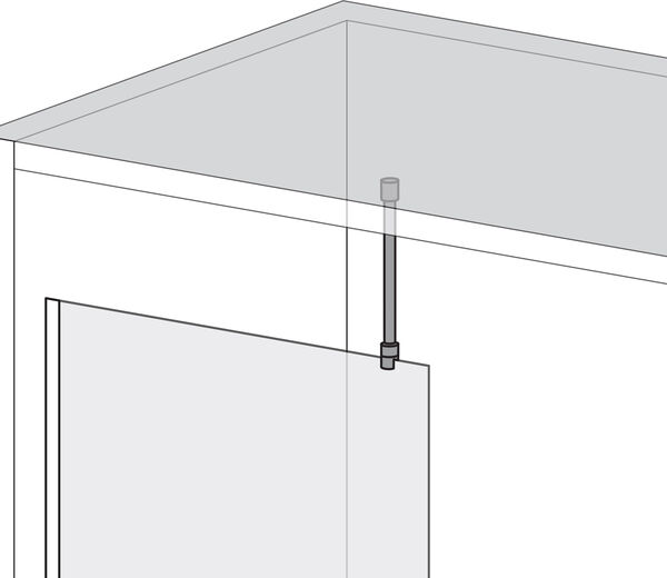Traverse ronde Duscholux Argent &eacute;lox&eacute; image number 0