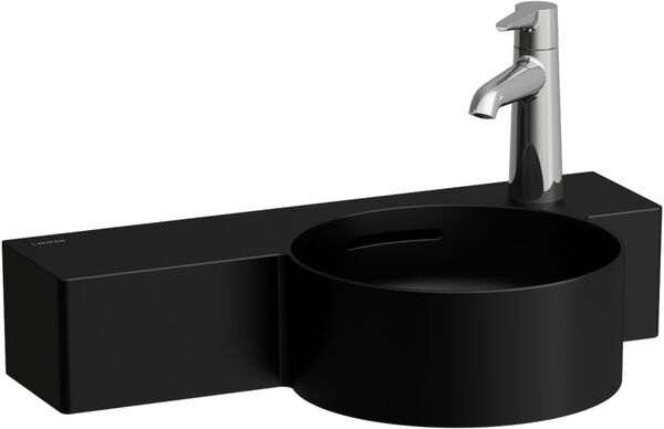 Handwaschbecken Laufen Val 55 x 31.5 cm Schwarz matt image number 0