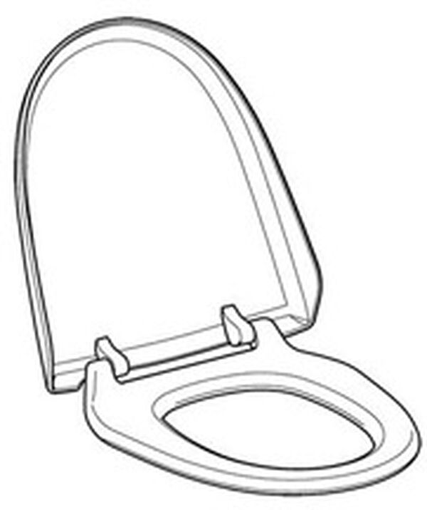 Klosettsitz mit Deckel Geberit AquaClean Weiss image number 0