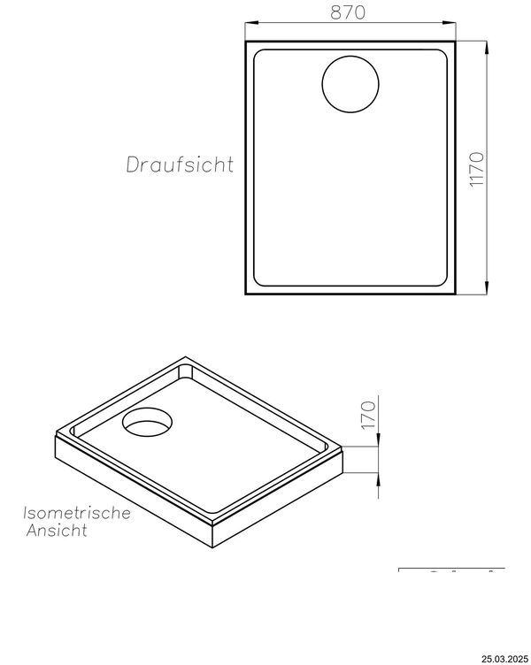 Duschenwannentr&auml;ger Schedel image number 1